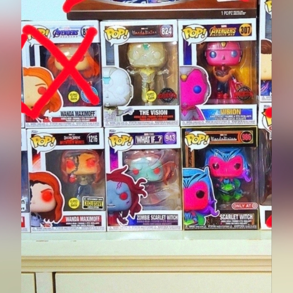 Funko Wandavision Agatha All Along Scarlet Witch Harkness Vision Wanda Maximoff